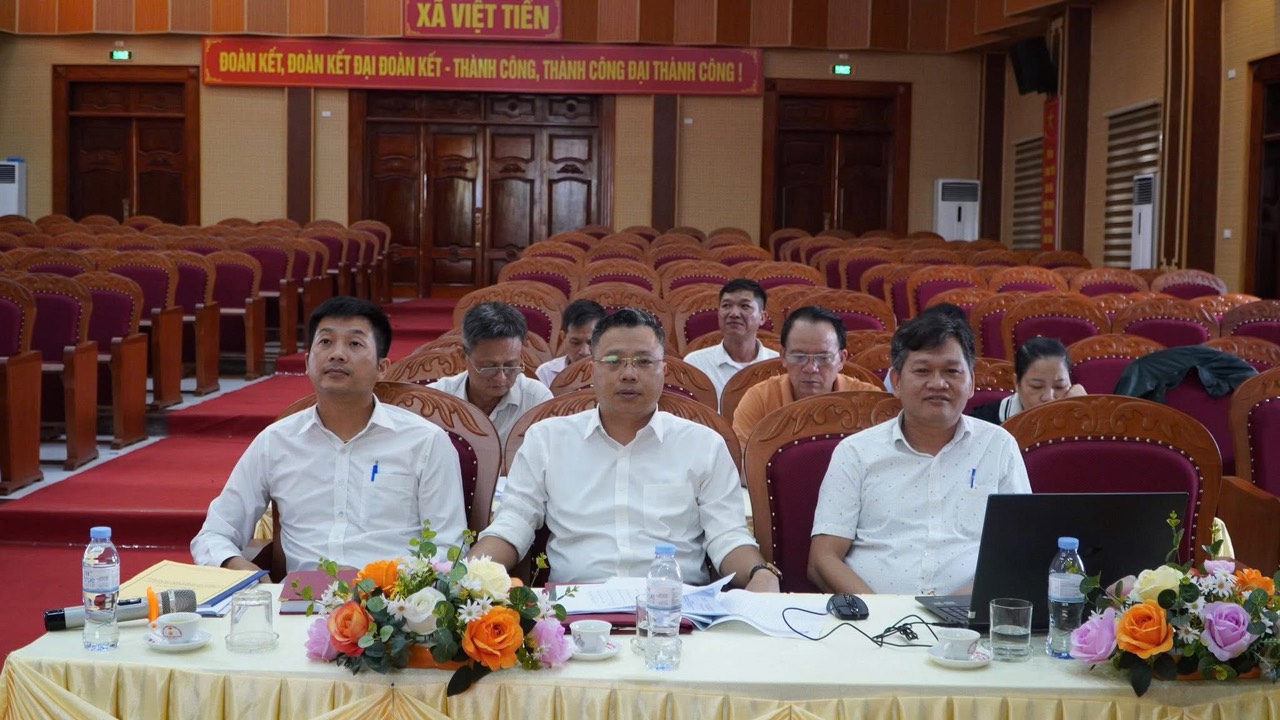 Xã Việt Tiến tổ chức Hội nghị triển khai chiến dịch “90 ngày làm giàu, làm sạch cơ sở dữ liệu đất đai” trên địa bàn xã