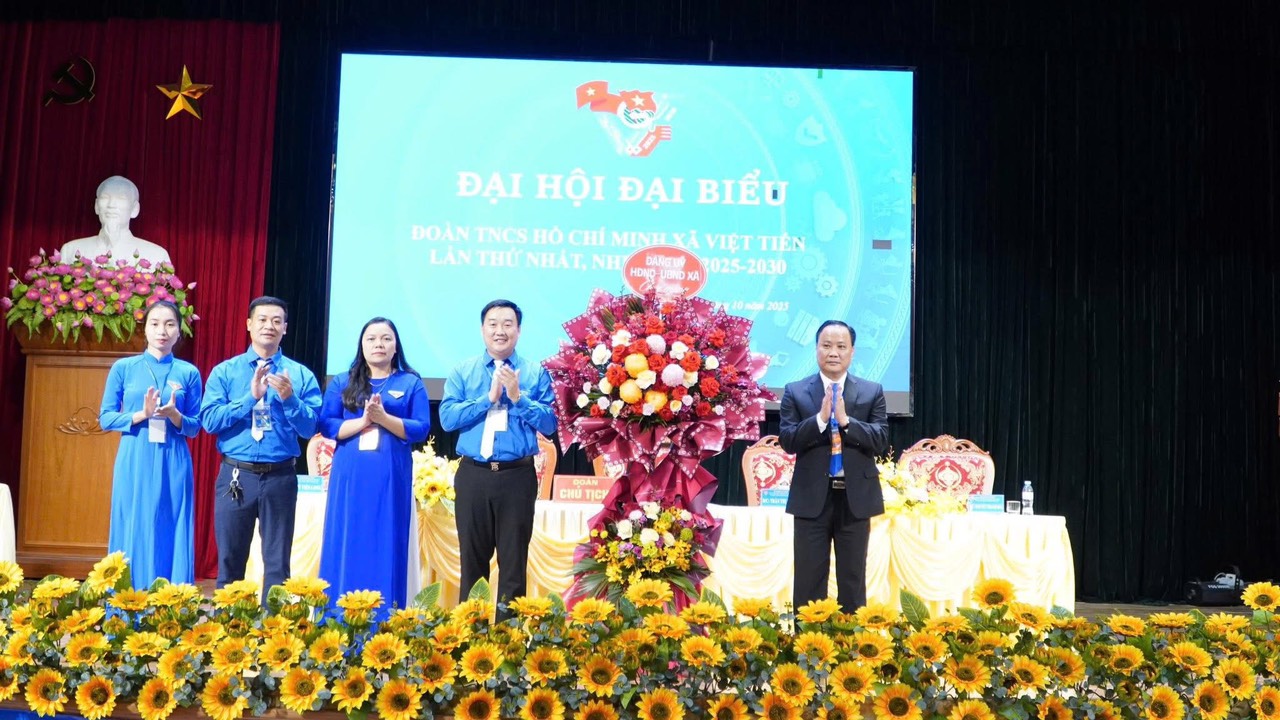 Đại hội Đại biểu Đoàn thanh niên cộng sản Hồ Chí Minh xã Việt Tiến  lần thứ nhất, nhiệm kỳ 2025-2030 thành công tốt đẹp