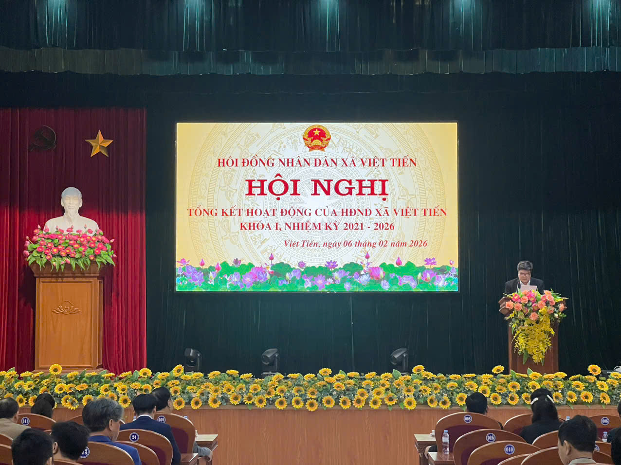 HĐND xã Việt Tiến tổ chức Hội nghị tổng kết hoạt động của HĐND xã,  khóa I, nhiệm kỳ 2021 – 2026